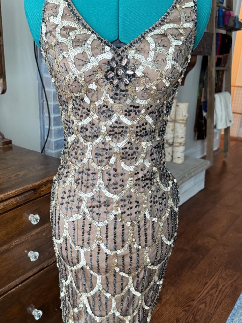 Vintage Sue Wong nocturn cocktail dress
